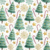Elegant Christmas trees tablecloth candy cane art Tischdecke