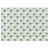 Elegant Christmas trees tablecloth candy cane art Tischdecke (Vorderseite (Horizontal))