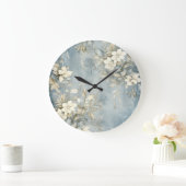 Elegant Christmas Wall Clock – Festive Winter Time Große Wanduhr (Zuhause)
