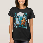 Elegant Christmas Watercolor Snow Toddler T Shirt  (Vorderseite)