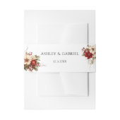 Elegant Christmas Winter Floral Einladungsbanderole (Vorderseite Beispiel)