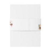 Elegant Christmas Winter Floral Einladungsbanderole (Rückseitenbeispiel)