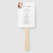 Elegant Christmas Winter Floral Fächer (Vorderseite)