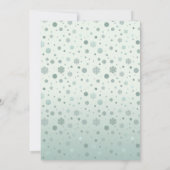 Elegant Christmas Winter Wedding Einladung (Rückseite)