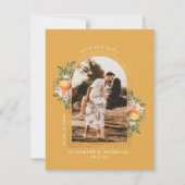 Elegant Citrus Orchard | Boho Save the Date (Vorderseite)