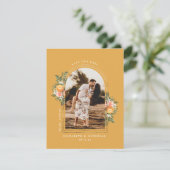 Elegant Citrus Orchard | Boho Save the Date (Stehend Vorderseite)