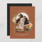 Elegant Citrus Orchard | Boho Save the Date (Vorne/Hinten)
