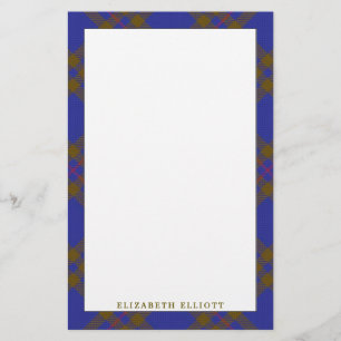 Elegant Clan Elliot Elliott Tartan Kariert Briefpapier