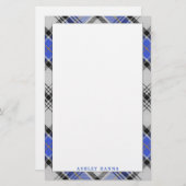 Elegant Clan Hannay Tartan Kariert Briefpapier (Vorne/Hinten)