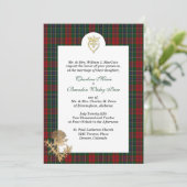 Elegant Clan MacCain 3 Karierte Einladung zur Hoch (Stehend Vorderseite)