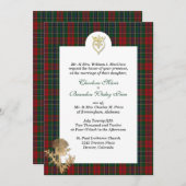 Elegant Clan MacCain 3 Karierte Einladung zur Hoch (Vorne/Hinten)