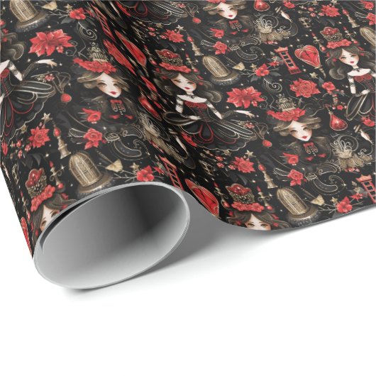 Elegant Clara, Nutcracker Classic Geschenkpapier (Rolleneckpunkt)