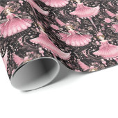 Elegant Clara, Nutcracker Wonderland Geschenkpapier (Rolleneckpunkt)