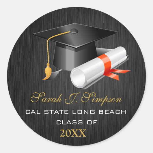 Elegant Class of 2012 Stickers (Vorderseite)