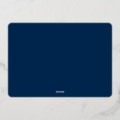 Elegant Class of 2024 Graduate Foto Abschluss Folieneinladung (Rückseite)