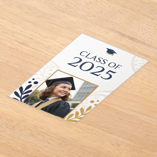 Elegant Class of 2025 Design Acryleinladungen (Ablage )