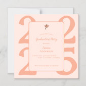 Elegant Class of 2025 Minimalistisch Graduation Pa Magneteinladung (Vorderseite)