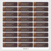 Elegant Classic Boho Modern Gold #901 Wedding Aufkleber (Blatt)