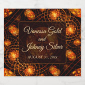 Elegant Classic Boho Modern Gold #901 Wedding Bierflaschenetikett (Einzelnes Label)