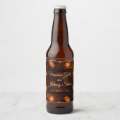 Elegant Classic Boho Modern Gold #901 Wedding Bierflaschenetikett (Vorderseite)