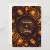 Elegant Classic Boho Modern Gold #901 Wedding Einladung (Rückseite)