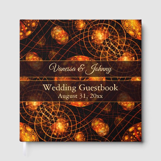 Elegant Classic Boho Modern Gold #901 Wedding Gästebuch (Vorderseite)