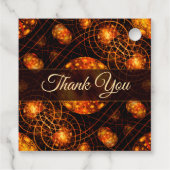 Elegant Classic Boho Modern Gold #901 Wedding Geschenkanhänger (Rückseite)