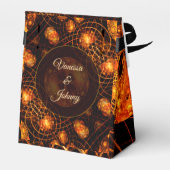 Elegant Classic Boho Modern Gold #901 Wedding Geschenkschachtel (Rückseite)