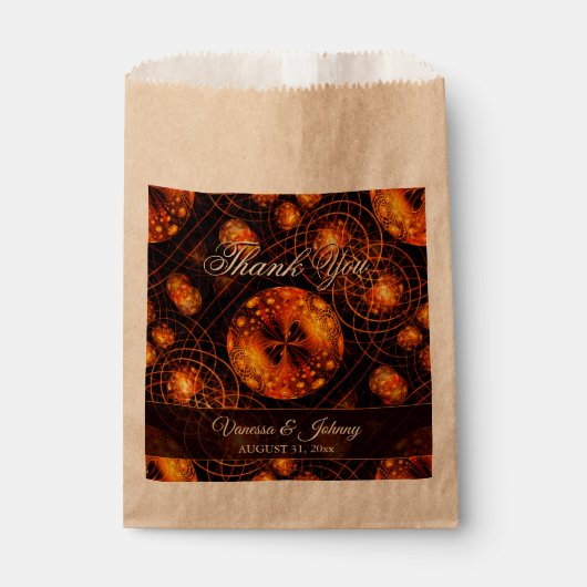 Elegant Classic Boho Modern Gold #901 Wedding Geschenktütchen (Vorderseite)