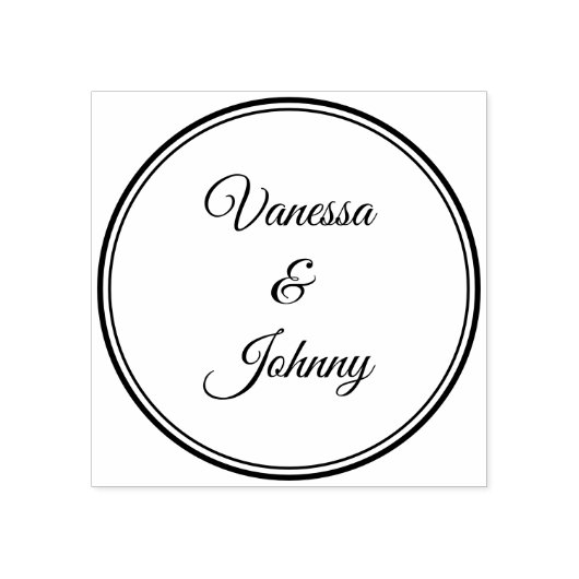 Elegant Classic Boho Modern Gold #901 Wedding Gummistempel (Prägung)