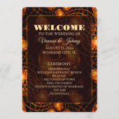 Elegant Classic Boho Modern Gold #901 Wedding Programm (Vorderseite)
