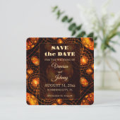 Elegant Classic Boho Modern Gold #901 Wedding Save The Date (Stehend Vorderseite)