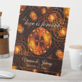 Elegant Classic Boho Modern Gold #901 Wedding Sockelschild (In Situ)