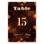 Elegant Classic Boho Modern Gold #901 Wedding Tischnummer (Rückseite)