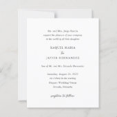 Elegant Classic Budget Wedding Invitation (Vorderseite)