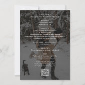 Elegant Classic Calligraphy Photo QR Code Einladung (Rückseite)