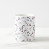 Elegant Classic Christmas Leaves and Berries Kaffeetasse (Mittel)