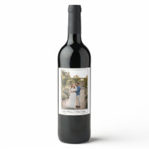 Elegant Classic Custom And Names Photo Wedding 