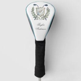 Elegant Classic Custom Monogram Golf Crest Golf Headcover