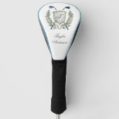 Elegant Classic Custom Monogram Golf Crest Headcover (Vorderseite)