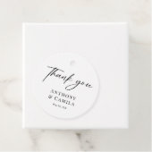 Elegant Classic Danke Hochzeit Geschenkanhänger (Beispiel)
