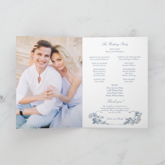 Elegant Classic Dusty Blue Programm (Innenseite)