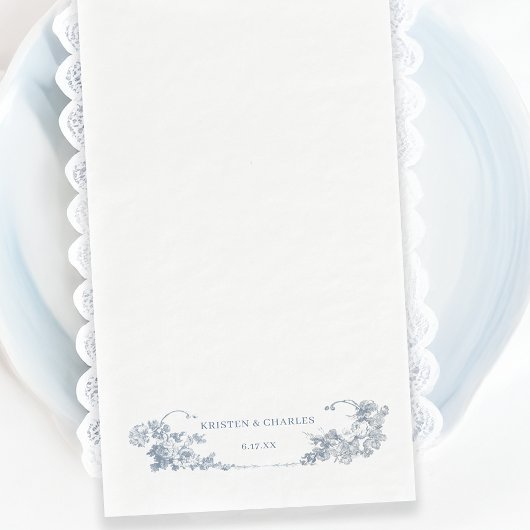 Elegant Classic Dusty Blue Serviette