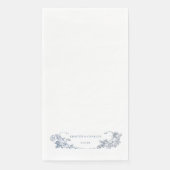 Elegant Classic Dusty Blue Serviette (Vorderseite)