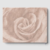 Elegant Classic Floral Rustic Wedding Guest Book 3 Gästebuch (Rückseite)