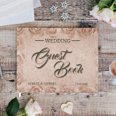 Elegant Classic Floral Rustic Wedding Guest Book 3 Gästebuch
