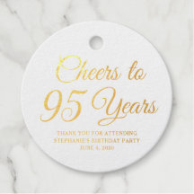 Elegant Classic Folie Prost auf 95 Jahre Gold