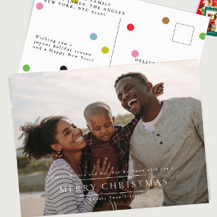 Elegant Classic FROHES WEIHNACHTEN   Bilderrahmen Postkarte