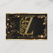 Elegant Classic Gold Monogram Visitenkarte (Vorderseite)