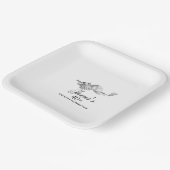 Elegant Classic Golf 40. Geburtstag Party Custom Pappteller (Gewinkelt)